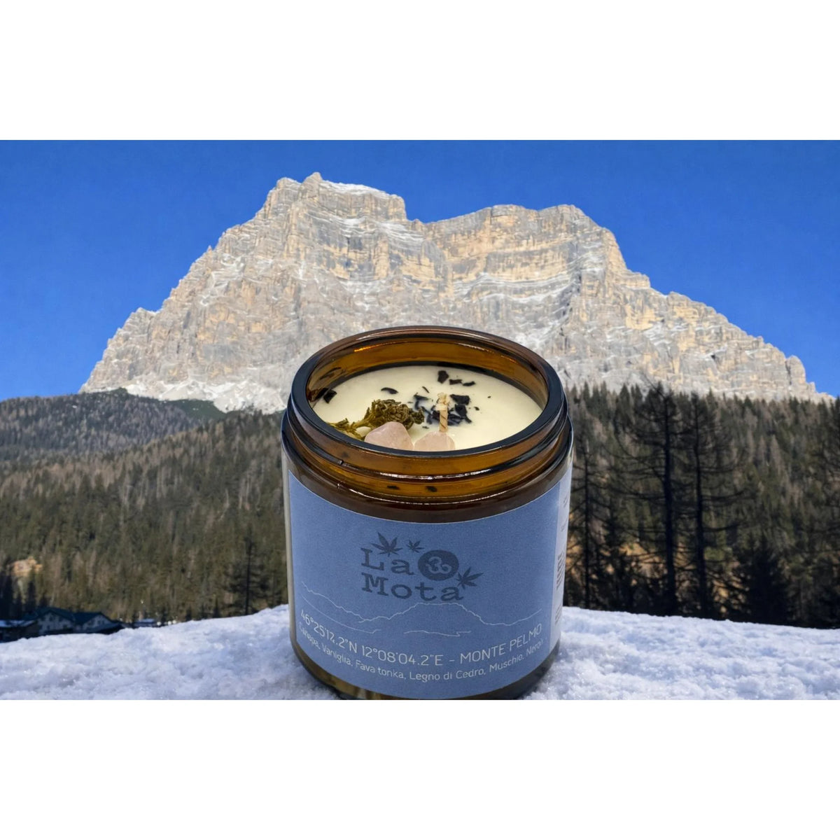 Candela Aromatica Monte Pelmo Cedro e Tonka