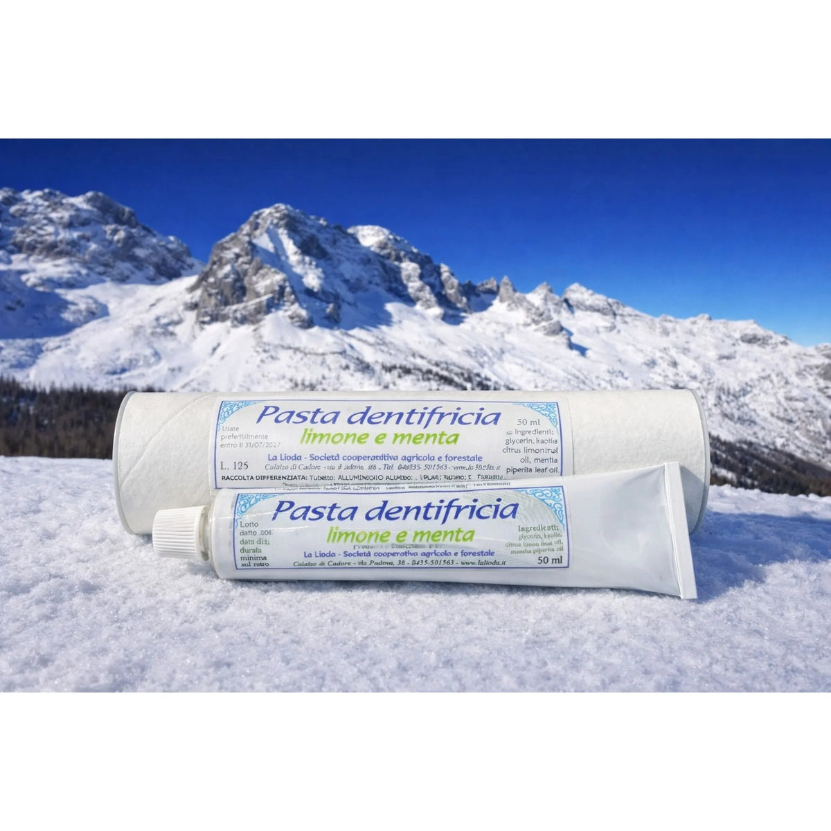 Dentifricio Naturale Limone e Menta 50ml