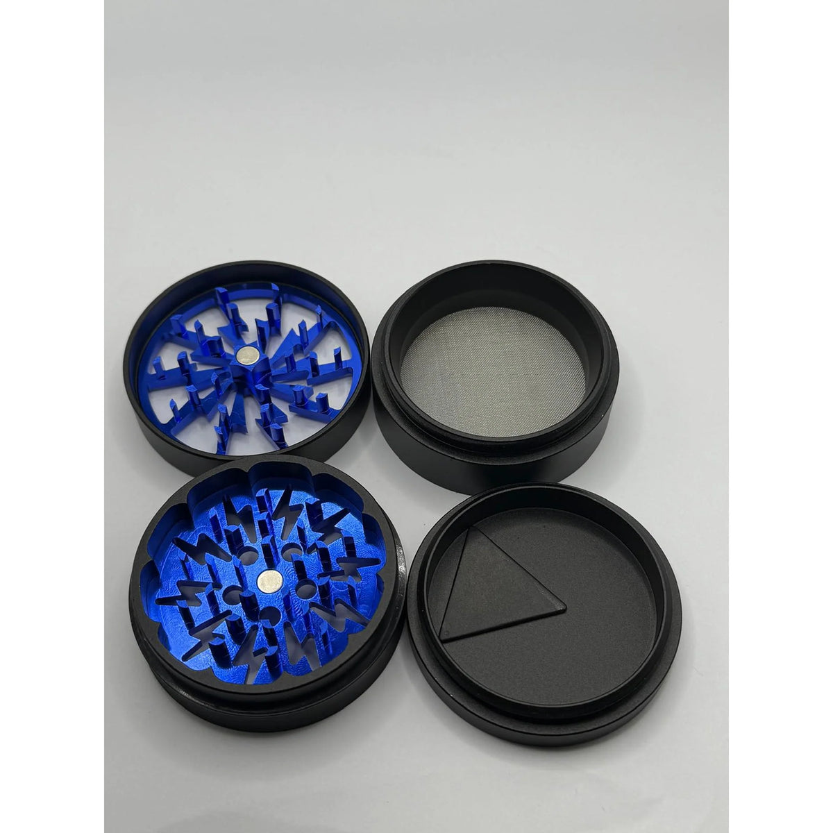 Grinder in Alluminio Blu Smontato